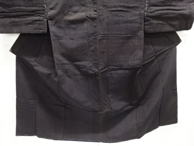  アンティーク　縞木綿男物着物